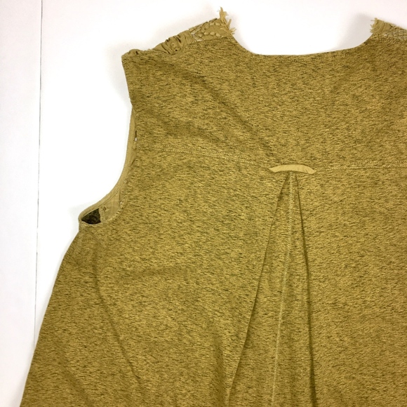 Anthro Akemi + Kin Boho Mustard Cadiz Top sz M - Picture 7 of 8